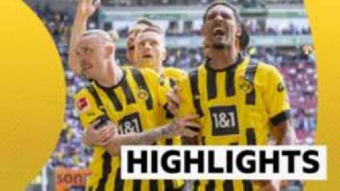 Haller scores twice as Dortmund close in on title