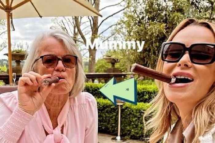 Amanda Holden puffs on cigar after cryptic Phillip Schofield swipe in wake of ITV This Morning axe