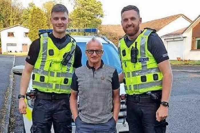 Scots police officers save man's life after he had heart attack behind wheel