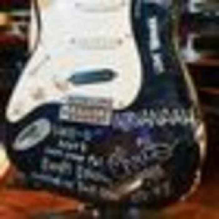 Smashed Kurt Cobain guitar sells for almost £500,000