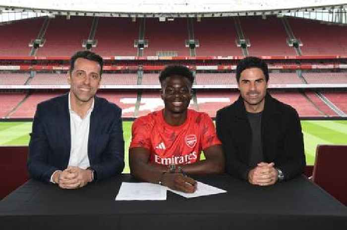 Bukayo Saka could buy both Messi and Ronaldo's car collections with new Arsenal contract