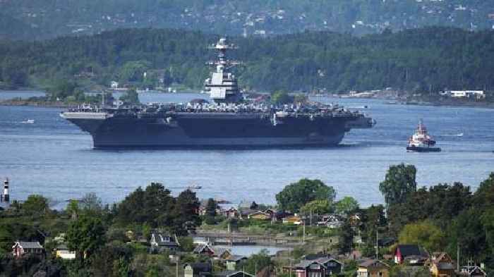 US aircraft carrier arrives in NATO member Norway