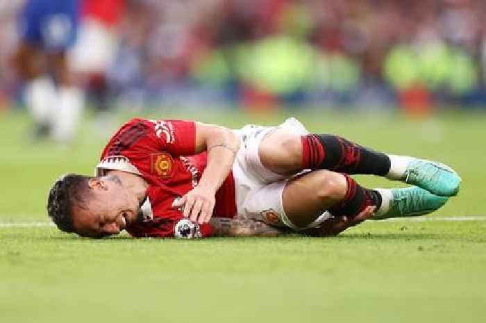 Man Utd star Antony stretchered off with horrific ankle injury during Chelsea match