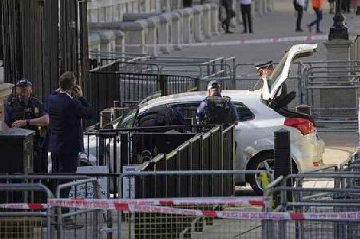 Arrest made after man crashes car into Downing Street gates