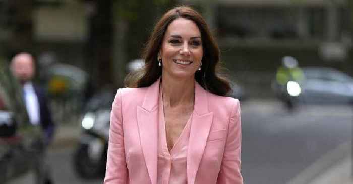 Beaming Kate Middleton Stuns in Pink Suit During Solo Appearance After Rumors of 'Rows' With Prince William
