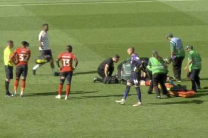 Luton star Tom Lockyer stretchered off after 'scary' fall with no one near him