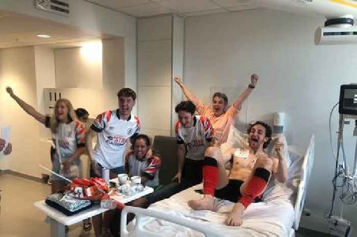 Tom Lockyer's dad shares picture from hospital bed as Luton beat Coventry City after his collapse