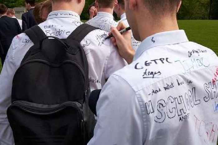Parents blast 'pathetic' school as kids sent home for signing each other's shirts on last day