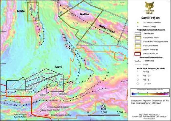 FireFox Gold Completes Second Drill Program at Sarvi Project, Lapland, Finland