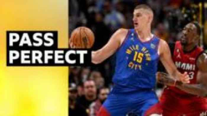 Jokic breaks NBA record as Nuggets win finals opener