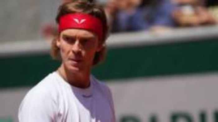 Rublev out of French Open after losing two-set lead