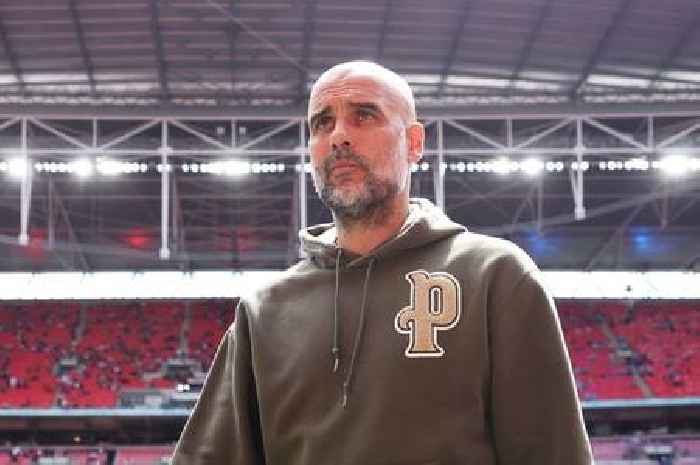 Fans in disbelief by 'massive scruff' Pep Guardiola's outfit for Man City's FA Cup final