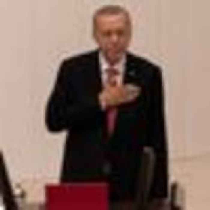 Erdogan sworn is as Turkey's president for unprecedented third term
