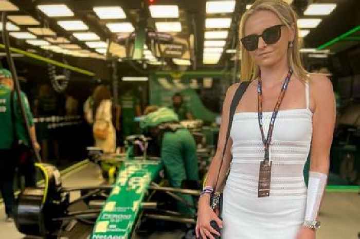 Gorgeous F1 influencer becomes 'Aston girl' as she wows at the Spanish Grand Prix