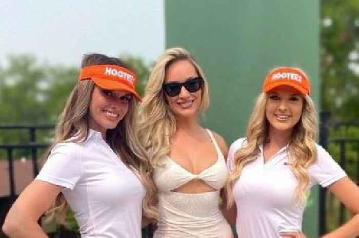 Paige Spiranac hangs out with gorgeous Hooters girls - and fans want her to join them
