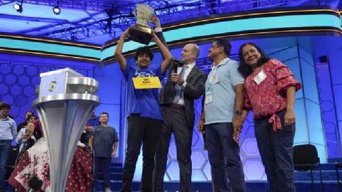 Scripps Spelling Bee winner Dev Shah rings NASDAQ closing bell