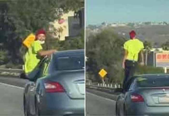 'Idiots Are All Around Us': Man Filmed 'Ghosting Riding' His Car Down the Freeway