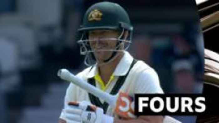 Watch as Warner hits four fours off Yadav over