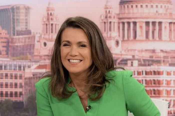 Susanna Reid squeals as ITV Good Morning Britain guest halts interview to say 'you're good looking'