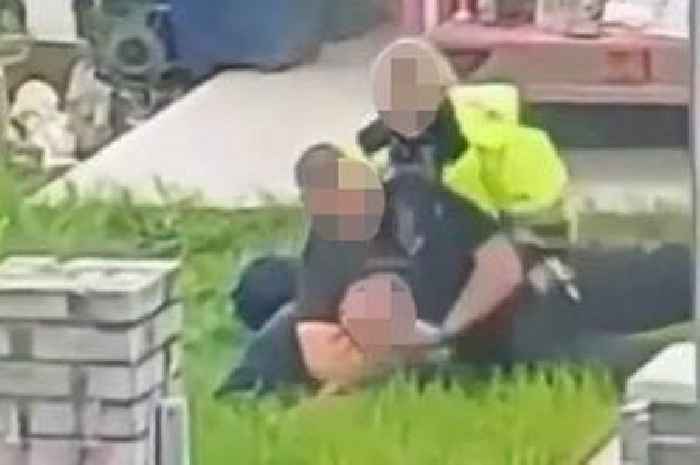 PC under criminal investigation after officer appears to repeatedly punch man during arrest