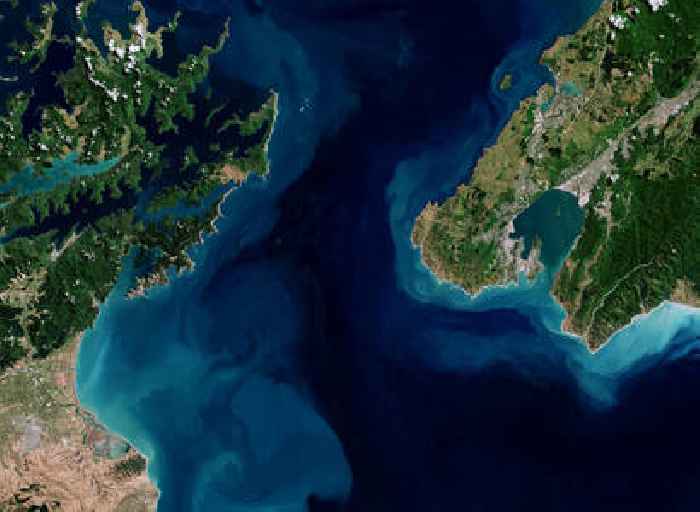 Earth from Space: Cook Strait, New Zealand
