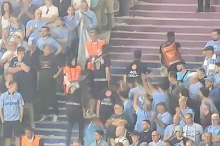 BREAKING Man City fan collapses at Champions League final as medics rush to provide oxygen