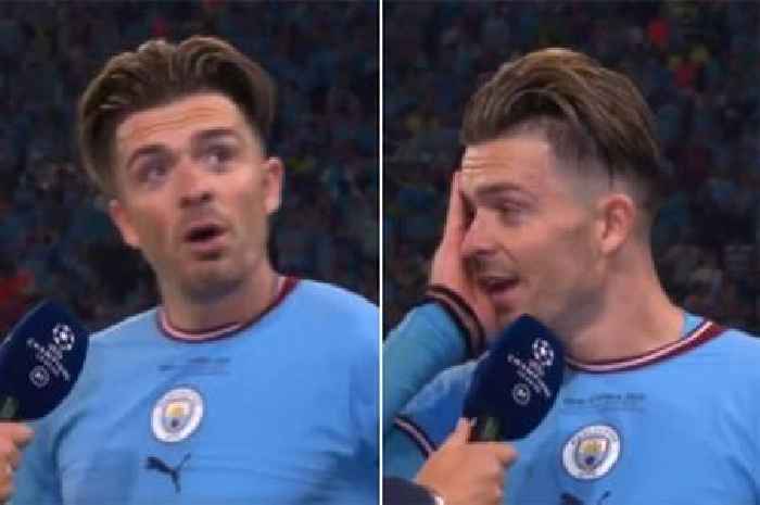 Jack Grealish in tears and can barely speak after Man City's Champions League glory