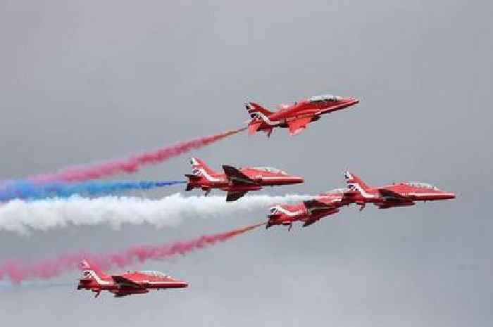 Red Arrows timings and locations as display to fly over Nottinghamshire today