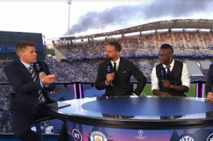 Champions League final coverage interrupted by black SMOKE from Istanbul fire ahead of Man City vs Inter kick off