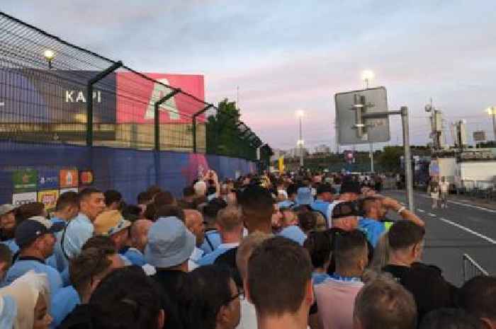 Manchester City fans 'treated like cattle' before Champions LEague final supporters boo anthem after 'dangerous' treatment