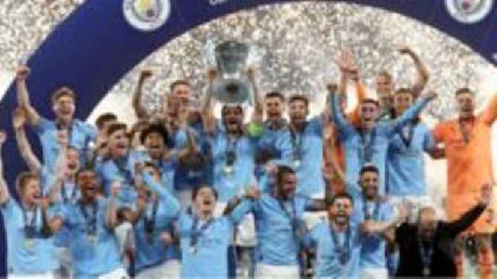 Reaction as Man City win Champions League and complete Treble
