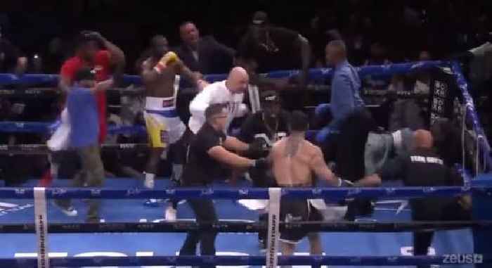 WATCH: Floyd Mayweather’s Exhibition Boxing Match With John Gotti’s Grandson Ends in Chaos When Gotti Refuses to Stop After the Bell