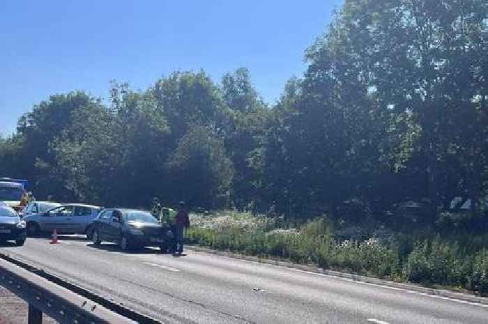 A40 traffic live: Crash at Arle Court roundabout causing delays near M5 junction