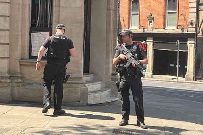 Armed police spotted in Nottingham city centre as 'major incident' declared