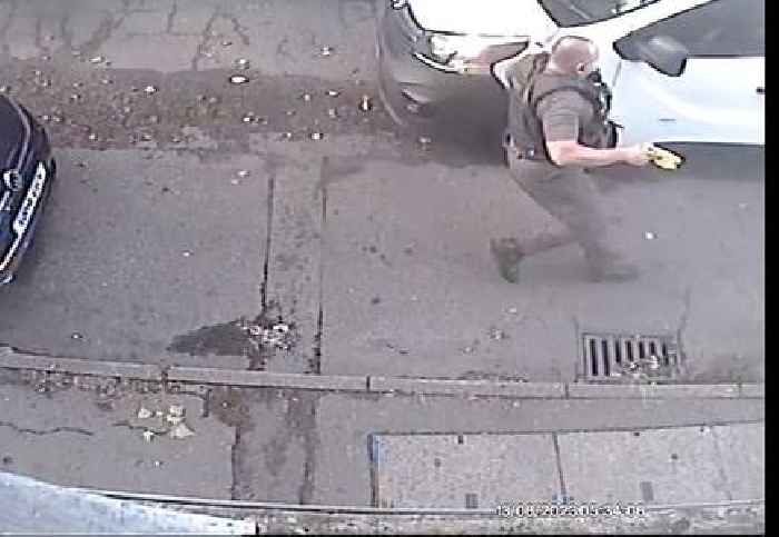 CCTV footage shows moment brave police officers arrest Nottingham attacks suspect