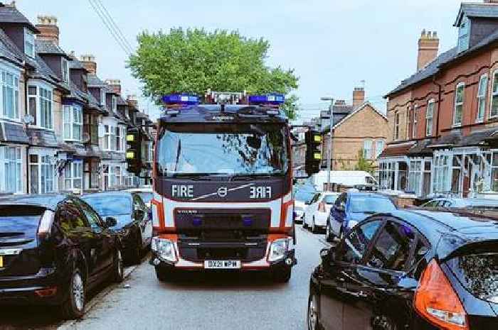 Firefighters responding to call blast inconsiderate parking as fire engine blocked
