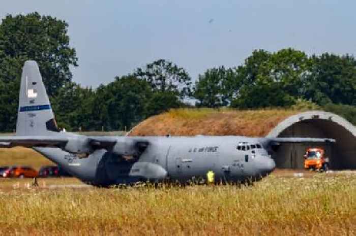 Flypast over RAF Waddington and RAF College Cranwell to mark retirement of Hercules