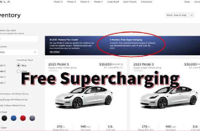 Tesla Offering Three Months Free Supercharging To Model 3 Inventory Vehicles