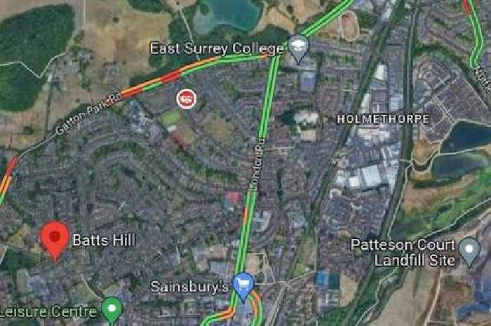 Live as A242 Gatton Park Road in Redhill closed after crash near East Surrey College