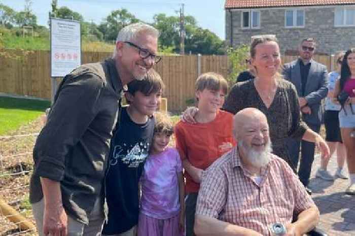 Glastonbury Festival founder Michael Eavis celebrates completion of new social rent housing in Pilton