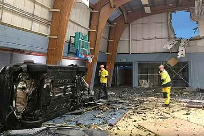 Footballer who flew car 50m and crashed into sports hall faces mega ban and fine