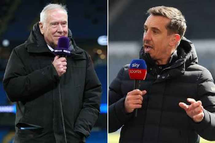 Gary Neville reacts to Martin Tyler’s Sky Sports exit and remembers ‘painful’ moments