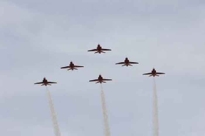 King's birthday flypast weather forecast for Surrey towns where you might see Red Arrows