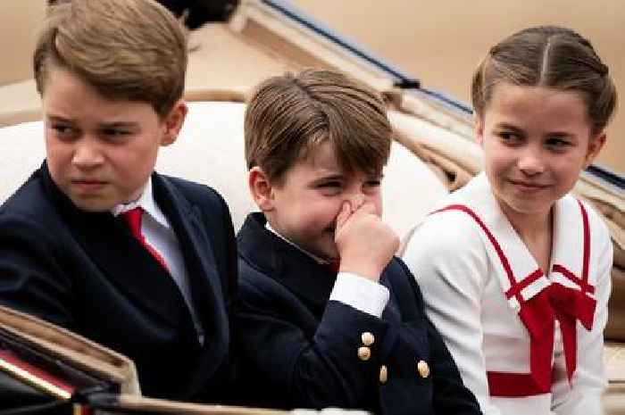 Prince Louis' hilarious reaction to horse poop at Trooping the Colour as he covers nose