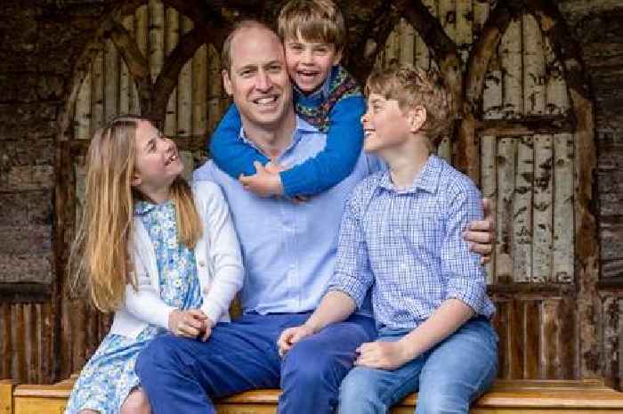 Prince William marks Father's Day with sweet photo as royal children match in blue
