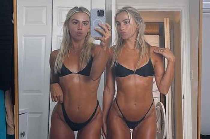Gorgeous Cavinder Twins strip down to tiny bikinis as they promise 'fit girl summer'