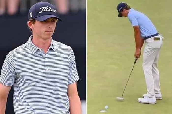 US Open star sinks putt - but ball does something golf fans have 'never seen'
