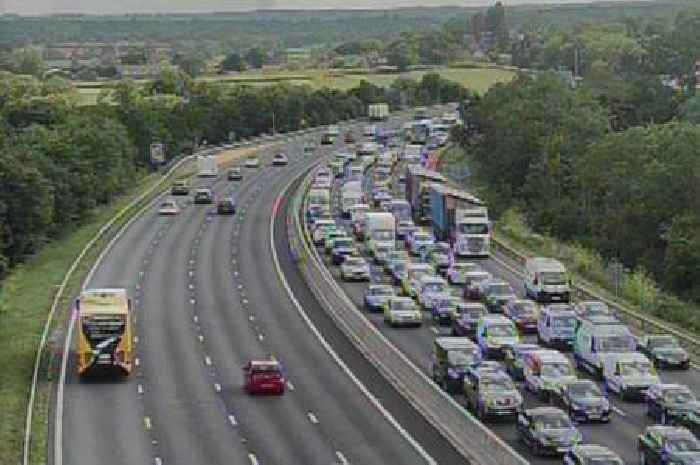 Live M23 traffic updates as 'multi-vehicle crash' near Merstham leads to long delays