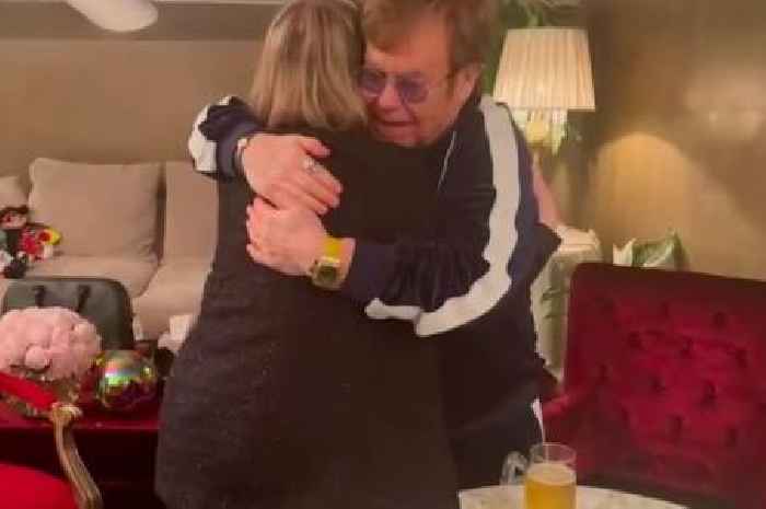Elton John gives kind-hearted message to West Lothian superstar Susan Boyle as pair hug