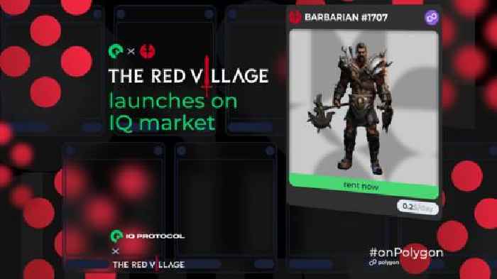 IQ Protocol Launches Rental Marketplace with The Red Village to Unlock Seamless Onboarding for Play-to-Earn Gaming